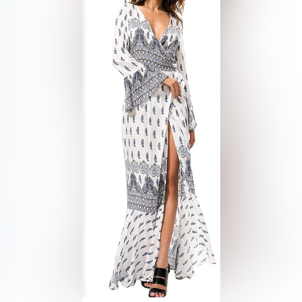 Boho Cover-Up Navy & White